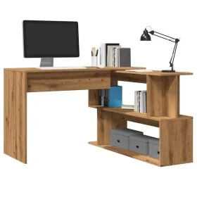 Escritorio de esquina madera contrachapada 200,5x50x76 cm de , Escritorios - Ref: Foro24-855957, Precio: 119,61 €, Descuento: %