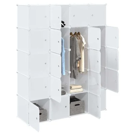 Organizador de cubos almacenamiento 20 cubos varillas colgar PP de , Almacenamiento de ropa y armarios - Ref: Foro24-4019587,...