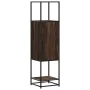 Aparador alto madera ingeniería marrón roble 35,5x35x139cm de , Aparadores - Ref: Foro24-849038, Precio: 86,58 €, Descuento: %