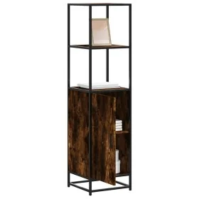 Aparador alto madera de ingeniería y metal 35,5x35x139 cm by , Sideboards - Ref: Foro24-849046, Price: 82,24 €, Discount: %