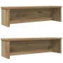 Estantes de cocina apilables 2 uds roble artesanal 50x15x16 cm de , Contenedores para utensilios de cocina - Ref: Foro24-8604...