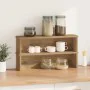 Estantes de cocina apilables 2 uds roble artesanal 50x15x16 cm de , Contenedores para utensilios de cocina - Ref: Foro24-8604...