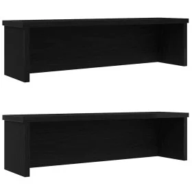 Estantes de cocina apilables 2 uds negro 60x15x16 cm de , Contenedores para utensilios de cocina - Ref: Foro24-860502, Precio...