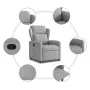 Sillón reclinable de tela gris nube by , Armchairs - Ref: Foro24-4015585, Price: 198,20 €, Discount: %