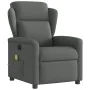 Sillón de masaje reclinable de tela gris oscuro by , Armchairs - Ref: Foro24-4015587, Price: 205,64 €, Discount: %