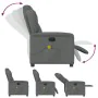 Sillón de masaje reclinable de tela gris oscuro by , Armchairs - Ref: Foro24-4015587, Price: 205,64 €, Discount: %