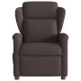Sillón de masaje reclinable de tela marrón oscuro by , Armchairs - Ref: Foro24-4015591, Price: 201,69 €, Discount: %