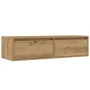 Mueble de TV con luces LED roble artisan 100X35,5x25 cm de , Muebles TV - Ref: Foro24-860246, Precio: 85,91 €, Descuento: %