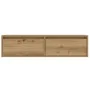 Mueble de TV con luces LED roble artisan 100X35,5x25 cm de , Muebles TV - Ref: Foro24-860246, Precio: 85,91 €, Descuento: %