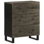 Aparadores 2 uds. madera maciza de mango negro 60x33x75 cm de , Taquillas y armarios de almacenamiento - Ref: Foro24-3309998,...