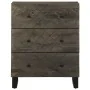 Aparadores 2 uds. madera maciza de mango negro 60x33x75 cm de , Taquillas y armarios de almacenamiento - Ref: Foro24-3309998,...
