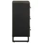Aparadores 2 uds. madera maciza de mango negro 60x33x75 cm de , Taquillas y armarios de almacenamiento - Ref: Foro24-3309998,...