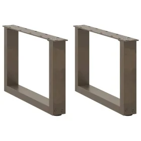 Patas de mesa centro forma U 2uds acero natural 50x(30-31) cm by , Table legs - Ref: Foro24-4013139, Price: 52,04 €, Discount: %