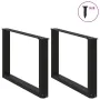 Patas de mesa de centro forma U 2uds acero negro 70x(42-43) cm de , Patas para mesas - Ref: Foro24-4013164, Precio: 64,54 €, ...