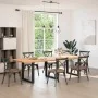 Patas para mesa centro forma U 3 uds acero negro 90x(72-73) cm by , Table legs - Ref: Foro24-4013208, Price: 129,16 €, Discou...