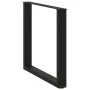 Patas para mesa centro forma U 3 uds acero negro 90x(72-73) cm by , Table legs - Ref: Foro24-4013208, Price: 129,16 €, Discou...