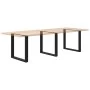 Patas para mesa centro forma U 3 uds acero negro 90x(72-73) cm by , Table legs - Ref: Foro24-4013208, Price: 129,16 €, Discou...