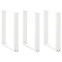 Patas para mesa centro forma U 3 uds blanco 70x(72-73) cm acero de , Patas para mesas - Ref: Foro24-4013201, Precio: 119,72 €...