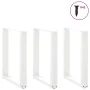 Patas para mesa centro forma U 3 uds blanco 70x(72-73) cm acero de , Patas para mesas - Ref: Foro24-4013201, Precio: 119,72 €...