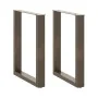 Patas mesa centro forma U 2uds acero natural 70x(72-73)cm acero de , Patas para mesas - Ref: Foro24-4013187, Precio: 82,47 €,...