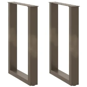 Patas para mesa comedor forma U 2uds acero natural 50x(72-73)cm de , Patas para mesas - Ref: Foro24-4013179, Precio: 81,36 €,...