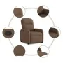 Sillón reclinable de tela marrón de , Sillones - Ref: Foro24-4015526, Precio: 178,27 €, Descuento: %