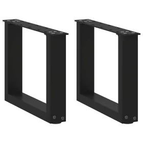 Patas de mesa de centro forma U 2uds acero negro 40x(30-31) cm by , Table legs - Ref: Foro24-4013132, Price: 62,19 €, Discoun...