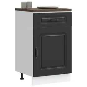 Mueble bajo de cocina Kalmar madera de ingeniería negra de , Armarios de cocina - Ref: Foro24-853478, Precio: 90,24 €, Descue...