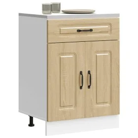Mueble bajo de cocina Kalmar madera ingeniería de roble sonoma de , Armarios de cocina - Ref: Foro24-853490, Precio: 83,30 €,...