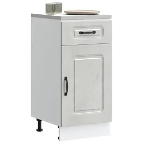 Mueble bajo de cocina Kalmar madera de ingeniería gris hormigón de , Armarios de cocina - Ref: Foro24-853471, Precio: 79,40 €...