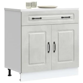 Mueble bajo de cocina Kalmar madera de ingeniería gris hormigón de , Armarios de cocina - Ref: Foro24-853501, Precio: 94,73 €...