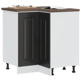 Mueble bajo esquinero de cocina Kalmar madera ingeniería negra de , Armarios de cocina - Ref: Foro24-853508, Precio: 105,04 €...