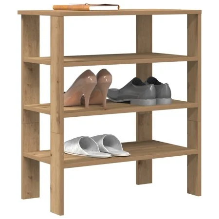 Zapatero artesanal de madera contrachapada 61x32x70 cm de , Zapateros y organizadores de calzado - Ref: Foro24-859850, Precio...