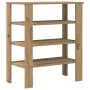 Zapatero artesanal de madera contrachapada 61x32x70 cm de , Zapateros y organizadores de calzado - Ref: Foro24-859850, Precio...