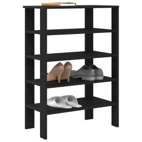 Mueble zapatero madera contrachapada negro 61x32x87,5 cm de , Zapateros y organizadores de calzado - Ref: Foro24-859852, Prec...