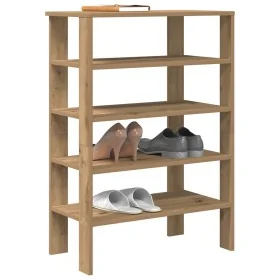Zapatero artesanal de madera contrachapada 61x32x87,5 cm de , Zapateros y organizadores de calzado - Ref: Foro24-859859, Prec...