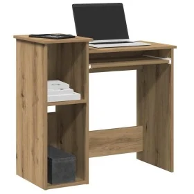 Escritorio estantes madera roble artisian 84x40x78 cm de , Escritorios - Ref: Foro24-860453, Precio: 75,17 €, Descuento: %