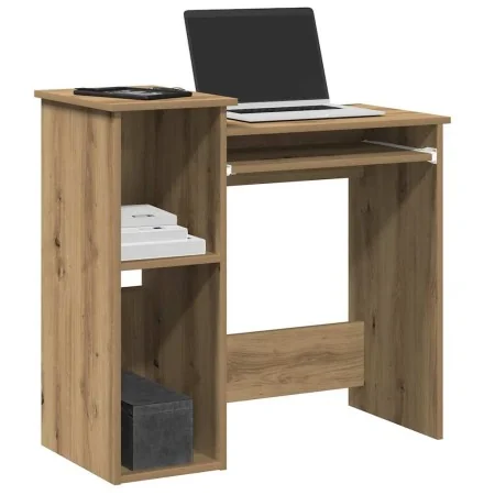 Escritorio estantes madera roble artisian 84x40x78 cm de , Escritorios - Ref: Foro24-860453, Precio: 75,17 €, Descuento: %