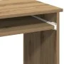 Escritorio estantes madera roble artisian 84x40x78 cm de , Escritorios - Ref: Foro24-860453, Precio: 75,17 €, Descuento: %