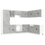 Mueble cocina Porto gris hormigón 14 pzas madera contrachapada de , Armarios de cocina - Ref: Foro24-3314995, Precio: 1,00 €,...