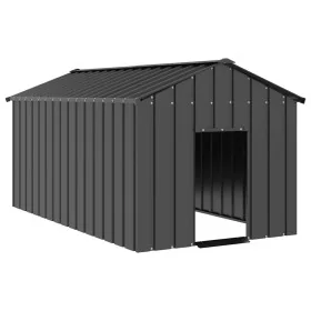 Caseta para perros con techo acero galvanizado 114x202x101 cm de , Casetas para perros - Ref: Foro24-4100921, Precio: 194,02 ...