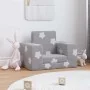 Sofá cama infantil felpa suave gris claro con estrellas de , Mobiliario para bebés y niños pequeños - Ref: Foro24-4104784, Pr...