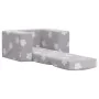Sofá cama infantil felpa suave gris claro con estrellas de , Mobiliario para bebés y niños pequeños - Ref: Foro24-4104784, Pr...