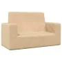 Sofá para niños de 2 plazas de felpa suave color crema de , Mobiliario para bebés y niños pequeños - Ref: Foro24-4104799, Pre...