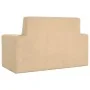 Sofá para niños de 2 plazas de felpa suave color crema de , Mobiliario para bebés y niños pequeños - Ref: Foro24-4104799, Pre...