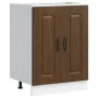 Mueble bajo para fregadero Kalmar roble marrón 60x46x81,5 cm de , Armarios de cocina - Ref: Foro24-853444, Precio: 79,42 €, D...