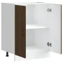 Mueble bajo para fregadero Kalmar roble marrón 60x46x81,5 cm de , Armarios de cocina - Ref: Foro24-853444, Precio: 79,42 €, D...