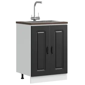 Mueble bajo para fregadero Kalmar negro 60x46x81,5 cm de , Armarios de cocina - Ref: Foro24-853438, Precio: 75,49 €, Descuent...