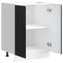 Mueble bajo para fregadero Kalmar negro 60x46x81,5 cm de , Armarios de cocina - Ref: Foro24-853438, Precio: 75,49 €, Descuent...