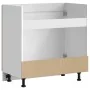 Mueble bajo para fregadero Kalmar roble ahumado 80x46x81,5 cm de , Armarios de cocina - Ref: Foro24-853452, Precio: 75,46 €, ...